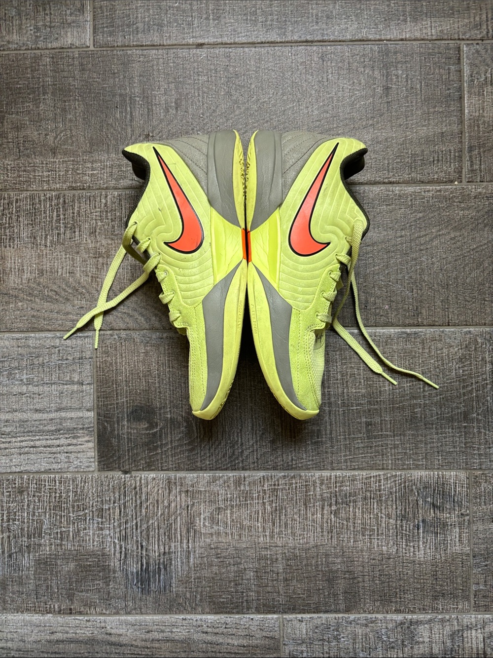 Nike Ja 2 Neon Yellow Basketball Shoes with Orange Swoosh Boys Men’s 8